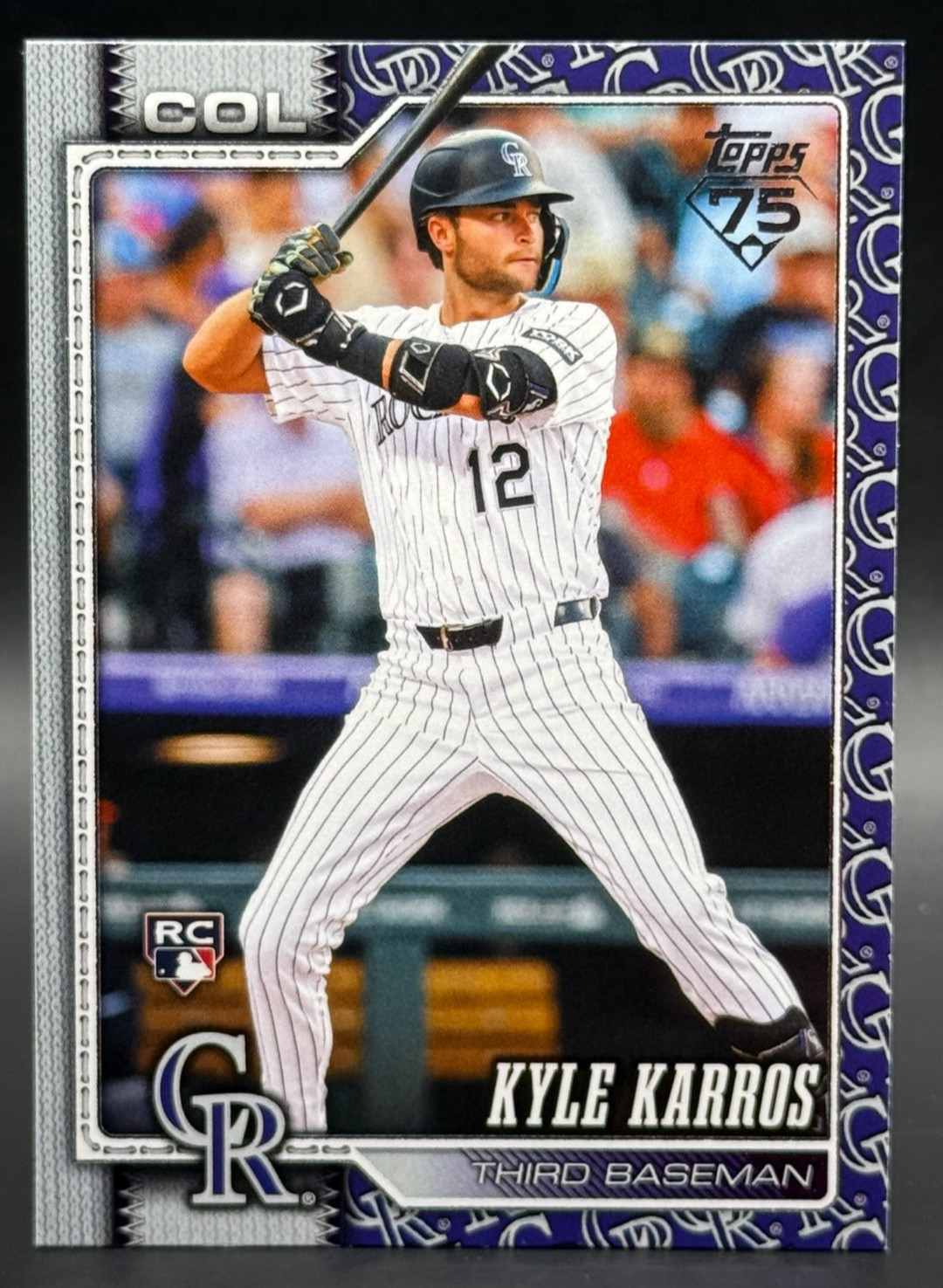 2026 Topps Series 1 Kyle Karros ROOKIE TEAM COLOR BORDER SP #334 Rockies