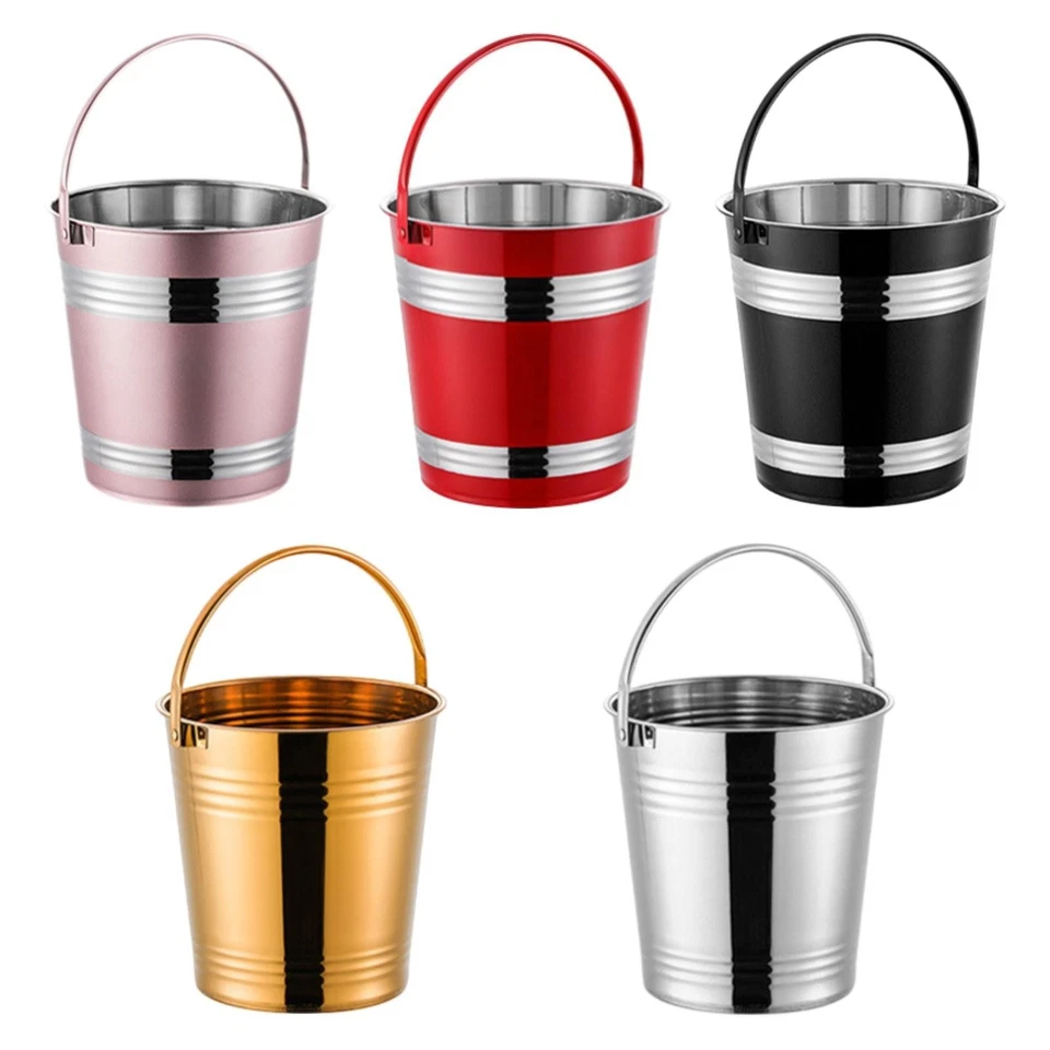 Cubo de hielo Cubo de enfriamiento Cubo de hielo portátil para barbacoa Reuniones familiares Bar Foto 2 de 2