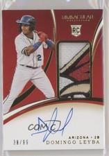 2020 Panini Immaculate Rookie 38/99 Domingo Leyba #114 Patch Auto 9cf