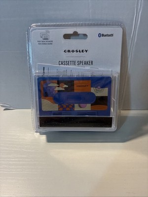 Crosley CR3045CO-SU Cassette Tape Wireless Bluetooth Speaker, Surreal Cobalt