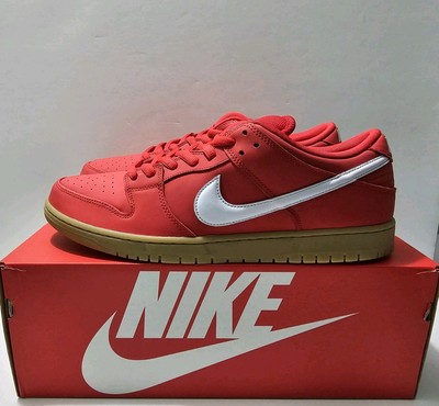 Nike SB Dunk Low Pro University Red Gum Men's Shoes Sz 17 (FJ1674-600)