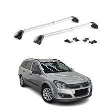 Dachträger Grundtäger für Opel Astra H J Kombi 2004-2015 100kg Alu Silber 2x ABE