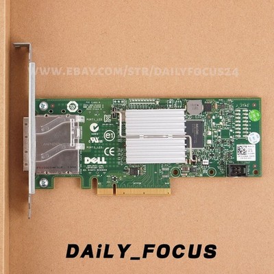  H200E 6Gb/s SAS PCI-E 2.0 x8 HBA SAS 2 Port 012DNW Host Bus Adapter #cv