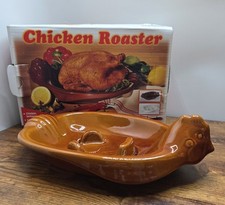 Scheurich Ceramic Chicken Roaster 997-35 Vintage West German Boxed Unused VGC 