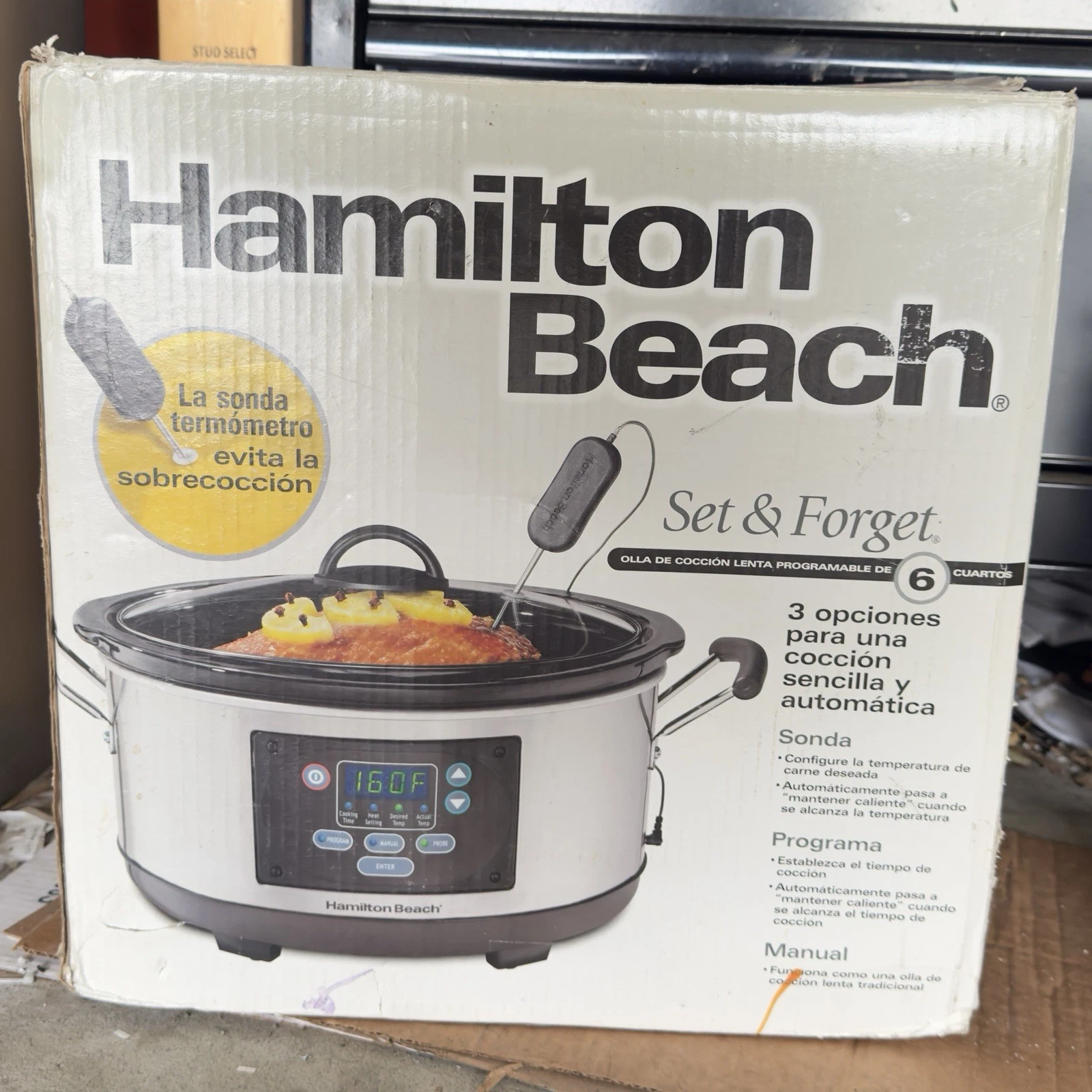 HAMILTON BEACH Set & Forget 6 QT Programmable SLOW COOKER 33966