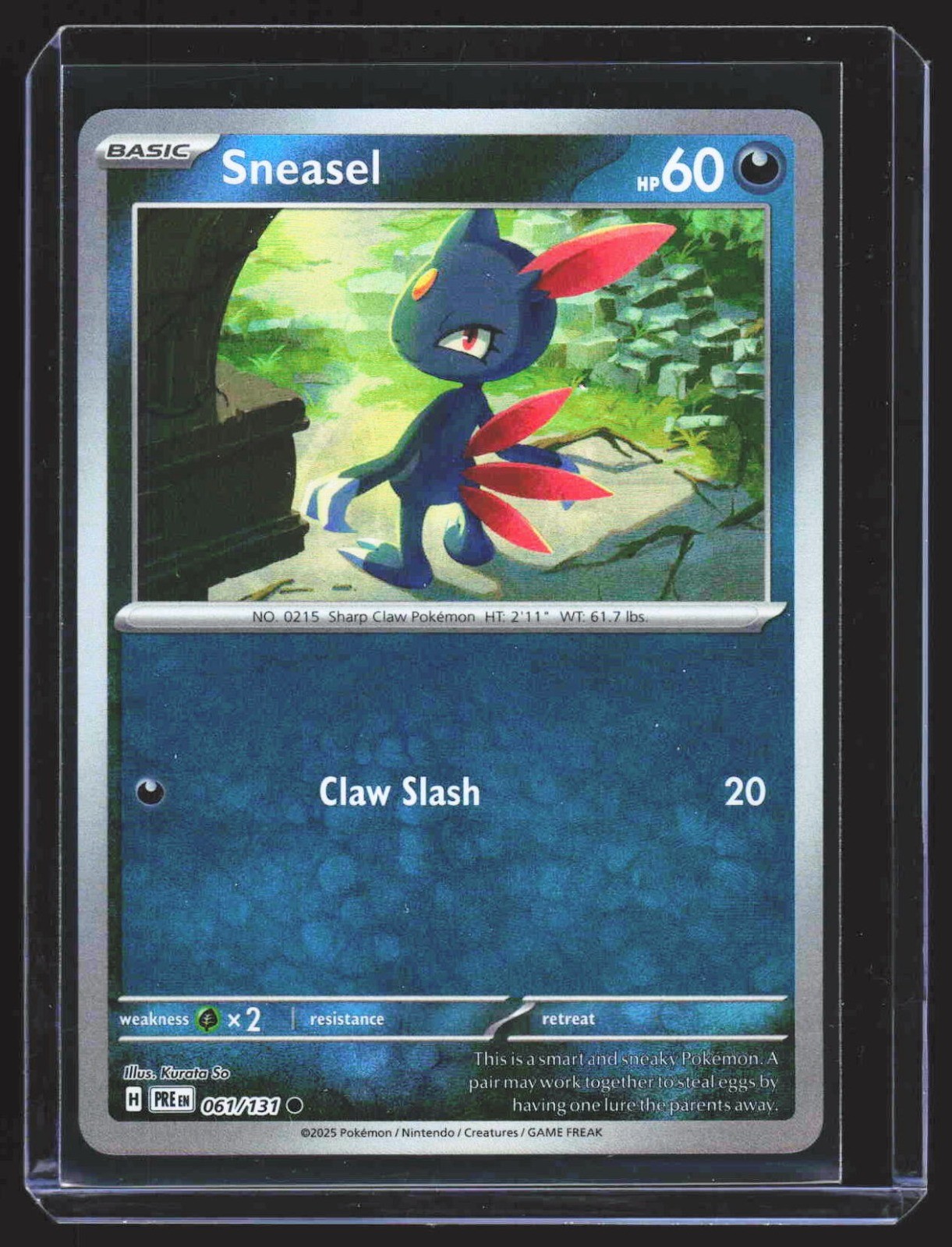 Sneasel (Master Ball Pattern) 061/131 SV: Prismatic Evolutions NM