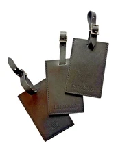 Rimowa Black Calfskin Leather Carry-on | Check-in Luggage Tags (Set of 3)