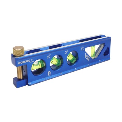Workpro Torpedo Level, Magnetic, Verti. Site 4 Vial For Conduit Bendin