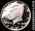 2004-S Silver Kennedy Half Dollar-Choice Gem Proof Lustrous No Reserve #i2721
