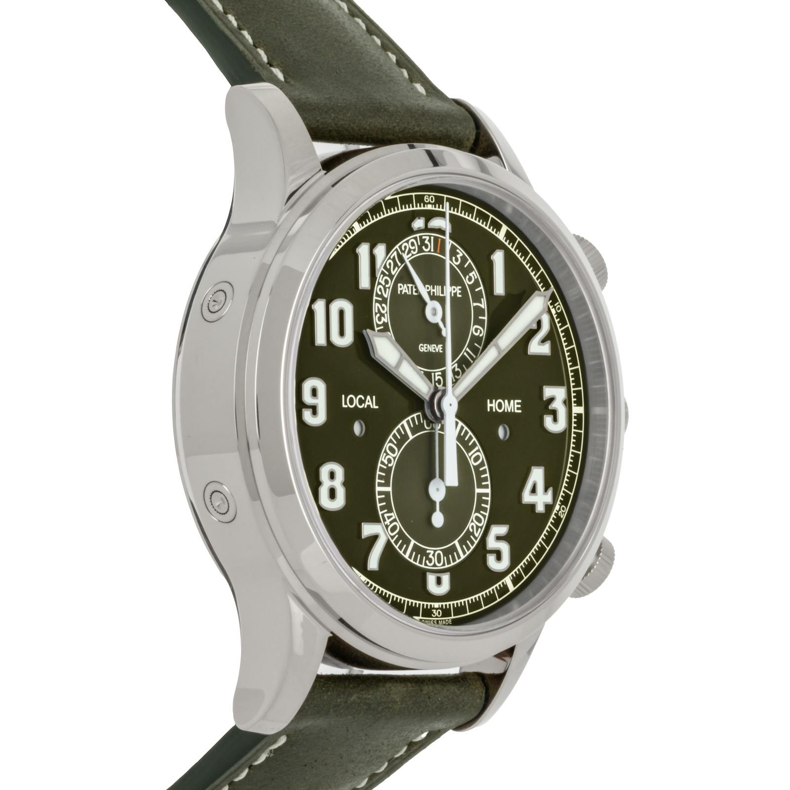 Patek Philippe Complications Calatrava Pilot Travel Time Chrono Watch 5924G-010 image 3