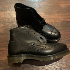 DR.MARTENS 9582 Wing Tip 7 Holes Black UK9 Made in England