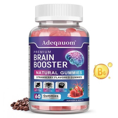 Coffee Bean Extract 200mg With Vitamin B6 B12 Brain Support Formula 60 Gummies