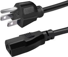 AC Power Cord 6Ft 3 Prong Replacement Cable