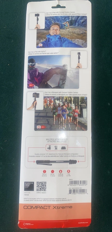 Manfrotto Compact Xtreme 2 In 1 Mutipole MPcompact - Image 4 of 4