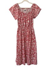 Universal Thread Dress Size Medium Short Sleeve Back Cut Out Boho Cottagecore