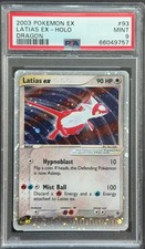 Pokemon Latias ex 93/97 - PSA 9 MINT - EX Dragon Holo *SWIRL* Vintage Rare on eBay