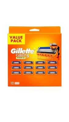 Gillette Fusion5 POWER Ersatzklingen im XXL-Vorratspack (12 Stück) - NEU und OVP