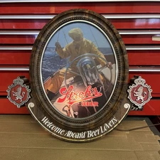 STROH'S BEER WELCOME ABOARD BEER LOVERS LIGHTED SIGN NAUTICAL BREWIANA VINTAGE