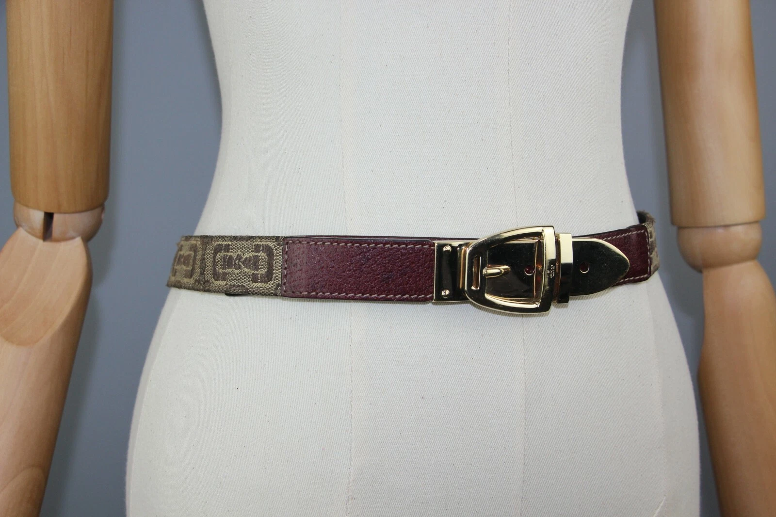 Ceinture en cuir bourguignon authentique GUCCI édition limitée édition limitée taille XS S