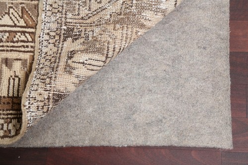 Antique Muted Tribal Geometric Heriz Area Rug Hand-knotted Wool Living Room 8x11 - Picture 10 of 12
