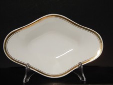 Antique de Valeur Porcelaine Plat Pickle Plateau Empire C Tielsch Altwasser Fine