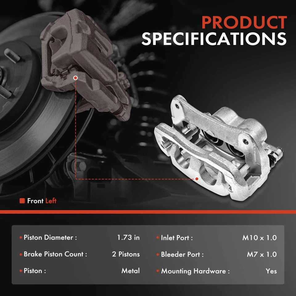Par de pinças de freio dianteiro com suporte para Toyota Highlander Lexus NX200t NX250 - Imagem 2 de 4