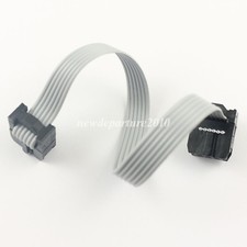 200Pcs 2.54mm Pitch 2x3 Pin 6 Pin 6 Wire IDC Flat Ribbon Cable Length 8CM