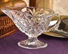 SHANNON Lead Crystal Gravy Sauce Boat Handcrafted Design Of Ireland Slovakia