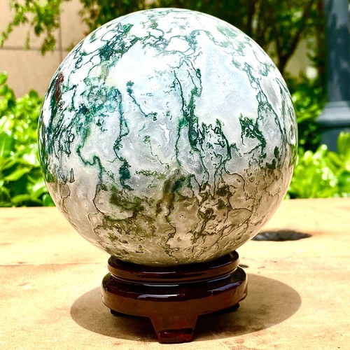 7.06LB Natural Water Grass Agate Ball Quartz Crystal Ball Healing - 第 12/13 張圖片