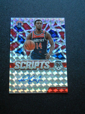 2020-21 Panini Mosaic Scripts Prizm #SC-ISH Ish Smith - AUTO  Washington Wizards