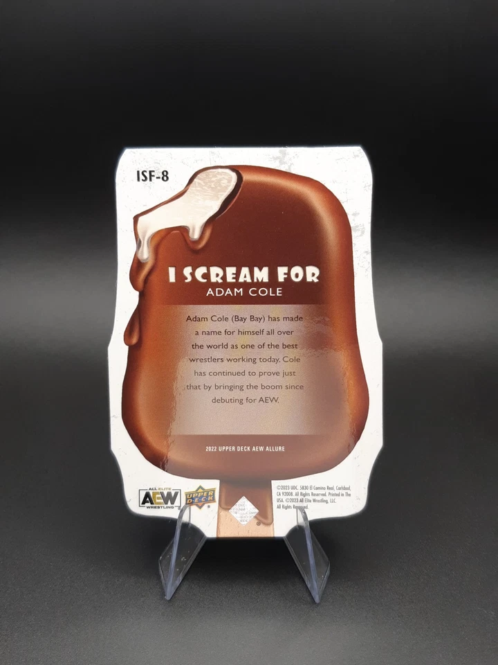 2022 Upper Deck AEW Allure ISF#8 I Scream For Adam Cole - Image 2 of 2