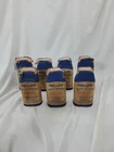 Lot Of 7 Vtg Phillips Milk of Magnesia 5" Blue Glass Bottles Paper Label