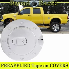 1999-2009 2010 FORD F250 F350 F450 Superduty CHROME Fuel Gas Door COVER OVERLAY