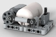 Pneumatic COMPRESSOR with Lego M-Motor  (air,tank,mini,pump,switch)