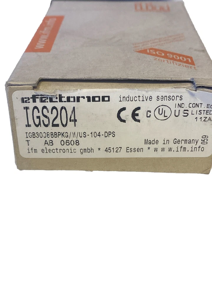 ifm electronic IGS204 Induktiver Sensor Näherungssensor Näherungsschalter NEU