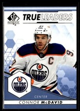 2022-23 SP Authentic True Leaders Blue Connor McDavid Edmonton Oilers #TL-9