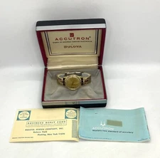 Vintage Bulova Accutron  10 K Gold Filled Wrist Watch Not Working