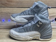 Nike Air Jordan 12 Retro Stealth Grey / White GS 153265-015 Youth Size 7Y