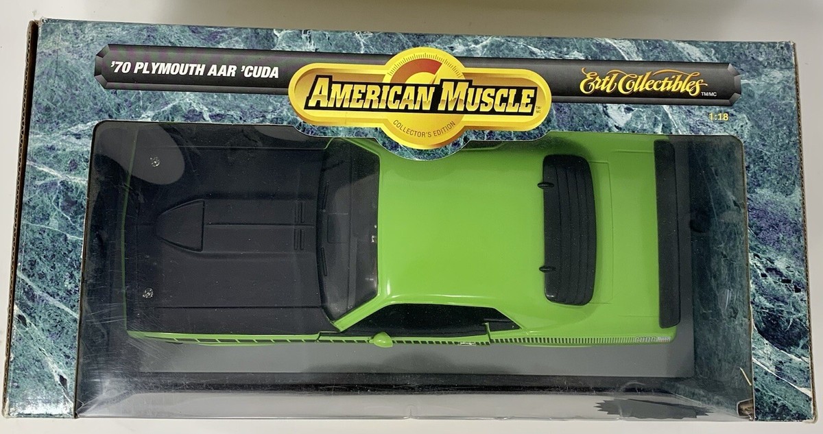 1:18 Scale 1970 Plymouth Cuda AAR 6 Pack Lime Green/Black | eBay