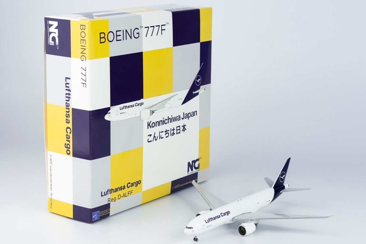 Lufthansa Cargo Boeing 777F D-ALFF Konnichiwa Japan NG Model Lufthansa Cargo Boeing 777F D-ALFF Konnichiwa Japan NG Model