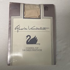 Gloria Vanderbilt Pantyhose Day Sheer Sandlefoot Color Off White Size E