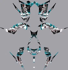 Fits Yamaha Raptor 700R Graphics Kit 2013 TO 2024 decal KIT stickers