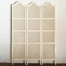 Regency Chic Off White Cane Room Divider/Screen