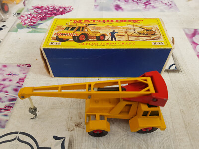 (KV) Matchbox Kingsize: k-14 Taylor Jumbo Crane gelb/rot OVP