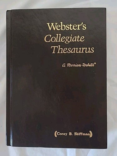 Webster's Collegiate Thesaurus Corey Shiffman A Merriam-Webster - 第 1/4 張圖片