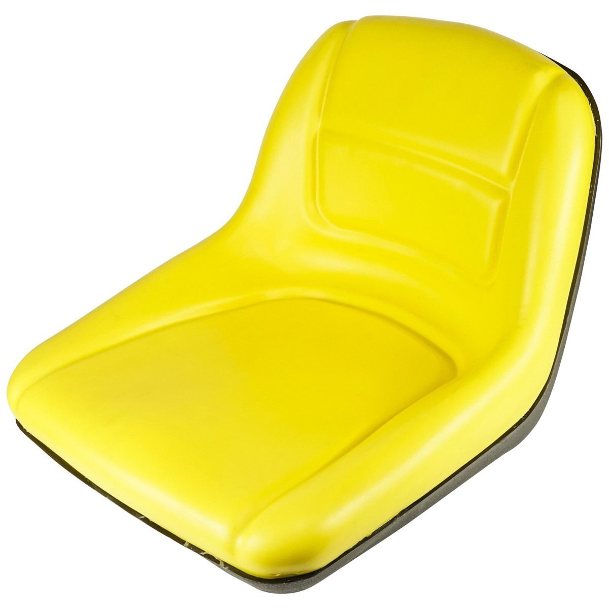 John Deere High Back Seat Replacement - Yellow, 15" Backrest For L100, L120, D100 Series & More