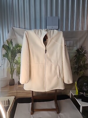 1 Madison Expedition Ladies Teddy Full Zip Jacket Size XL   Ivory