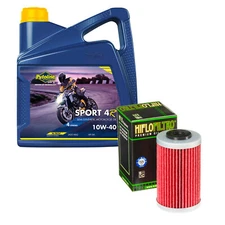 Putoline Sport 4R & Hiflofiltro Motorcycle Oil Filter Fits KTM RC 390 2016