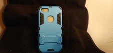 MyBat Blue Cover For iPhone 7 Hybrid Phone Case Protector w/ Stand - 2473