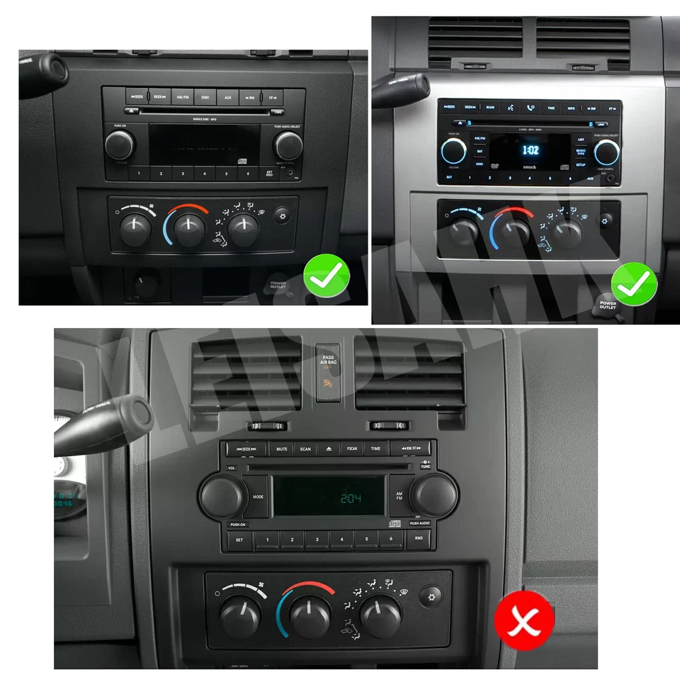 Apple Carplay For 2005-2011 Dodge Dakota Radio Steeo 7" Android 13 GPS WIFI 32GB - Image 2 of 4